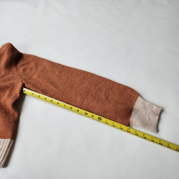 Yes Lola Womens Knit Crop Sweater Baggy Chunky Brown Button Up Cardigan Small - Picture 10 of 11